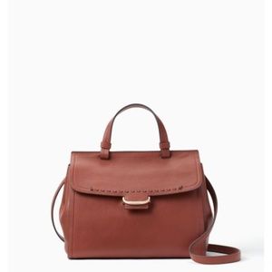 Kate Spade Alpine Drive Jenn Brown Leather Satchel